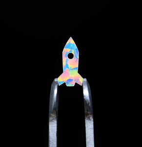 Rocket Ship White Opal